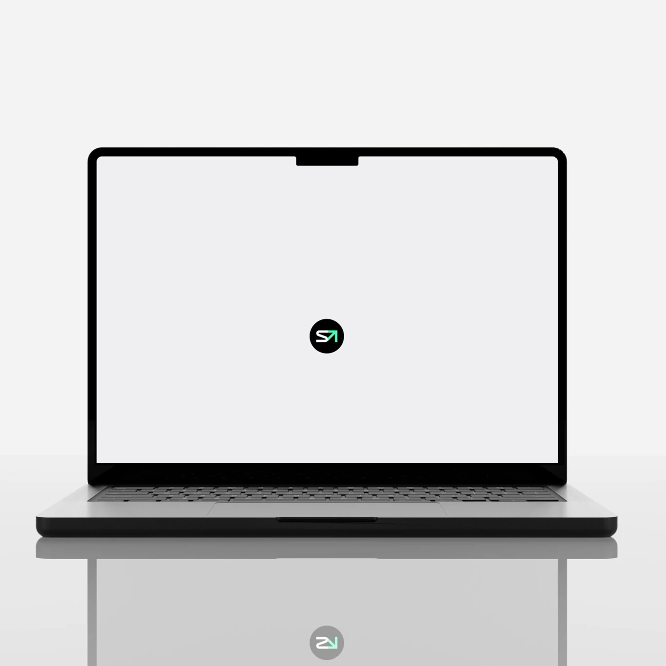 Logo concept on a laptop